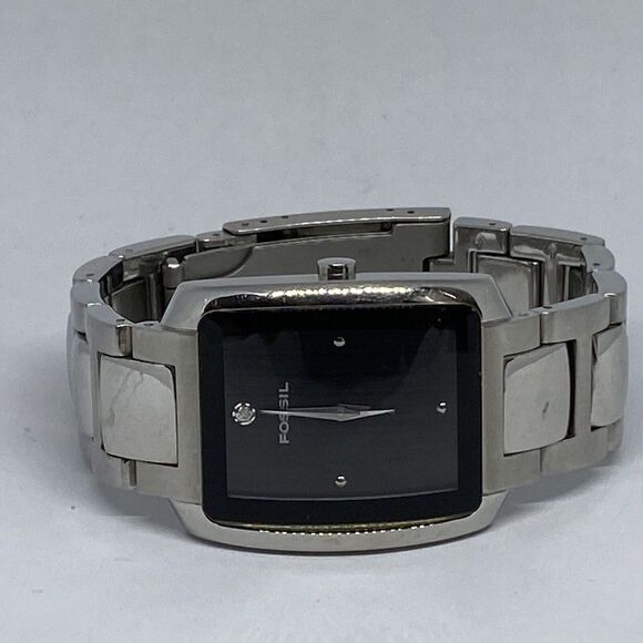 Fossil FS4043 Men Silver Stainless Steel Analog Dial Quartz Genuine Watch OP762 - Picture 7 of 12